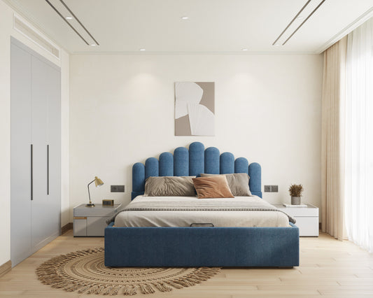 Dora Bed (Fully Upholstered) 50+ colour options - Queen Size - Furnishka