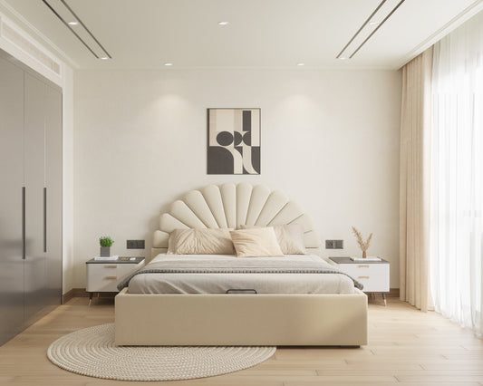 Satin Bed (Fully Upholstered) 50+ colour options - Queen Size - Furnishka