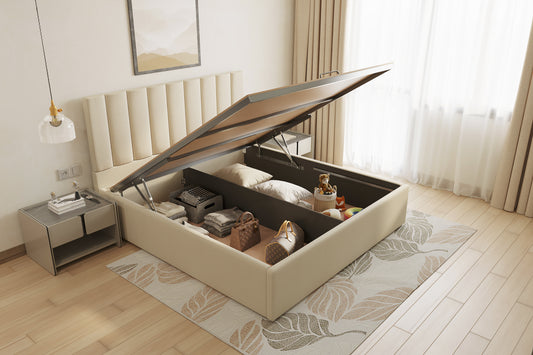 Augustus Bed (Fully Upholstered) 50+ colour options - Queen Size - Furnishka