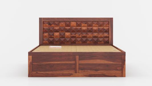Nova Box Bed in Sheesham - Queen Size