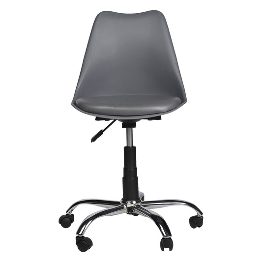 Spark Luxury Medium Back Office Chair In Grey Colour - Furnishka