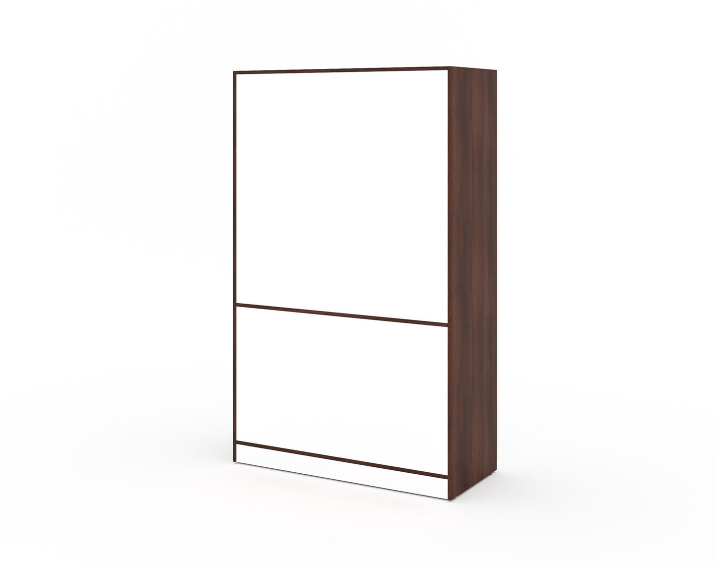 Yashto 3 Door Wardrobe - Cream & Walnut Finish - Furnishka