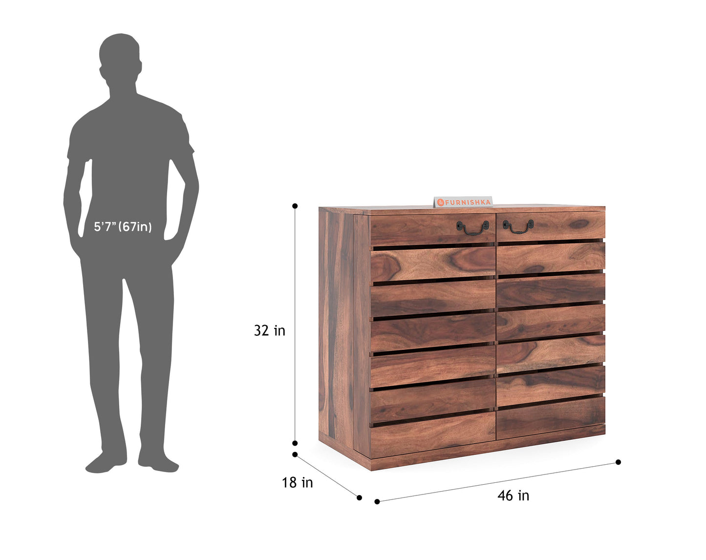 Abril Sheesham Bar Cabinet - Furnishka
