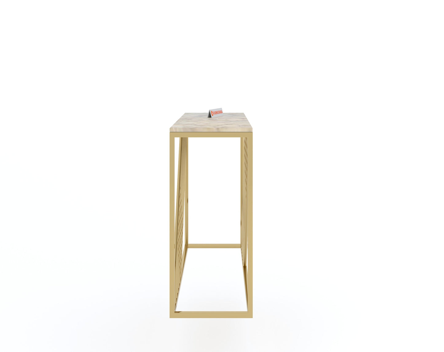 Xero Console Table with Australian Onyx Top - Furnishka