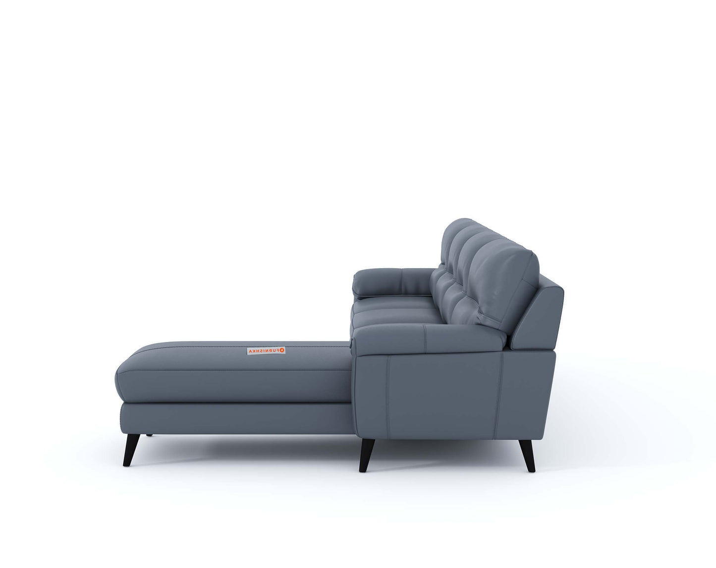 Suntory 3 Seater Sectional Leather Sofa - RHS - Furnishka