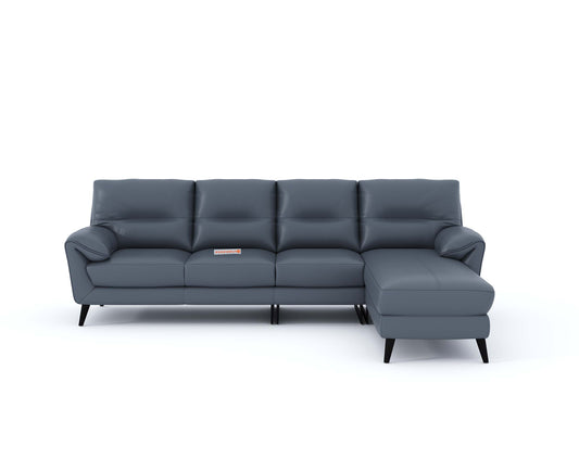 Suntory 3 Seater Sectional Leather Sofa - RHS - Furnishka