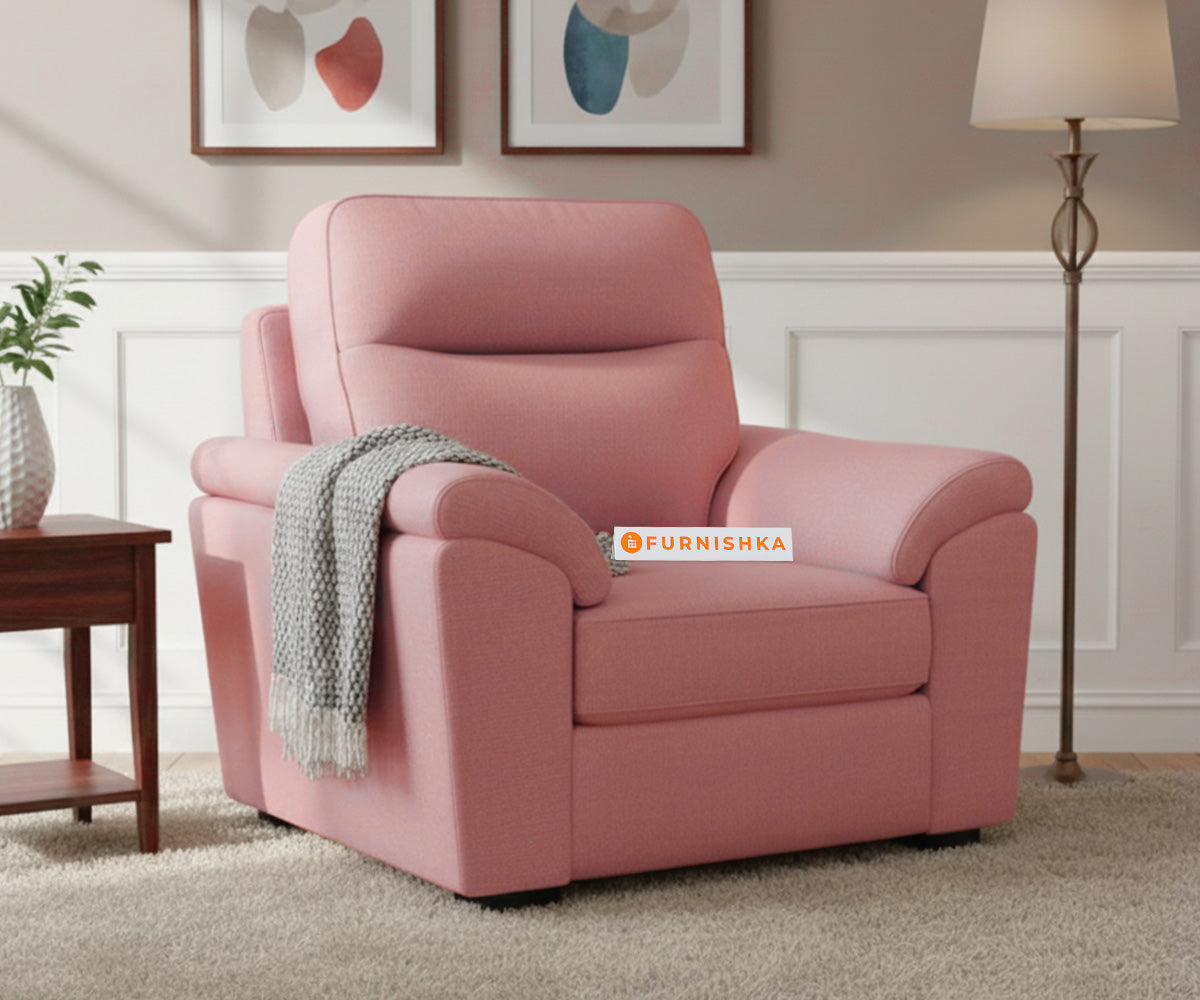 Martino Sofa 1 Seater Flamingo Pink