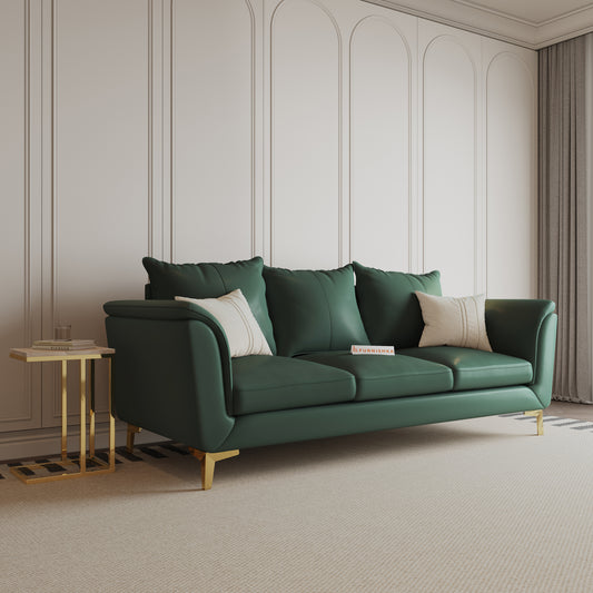 Emilie Leatherette Sofa 3 Seater