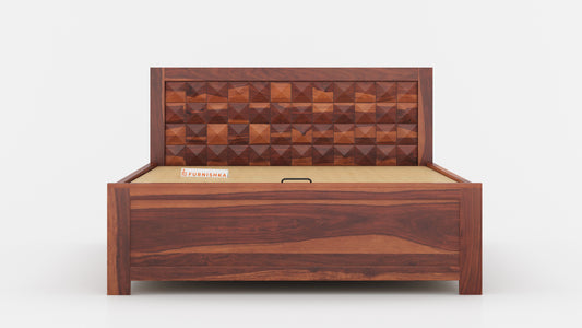 Nova Hydraulic Bed in Sheesham - Queen Size