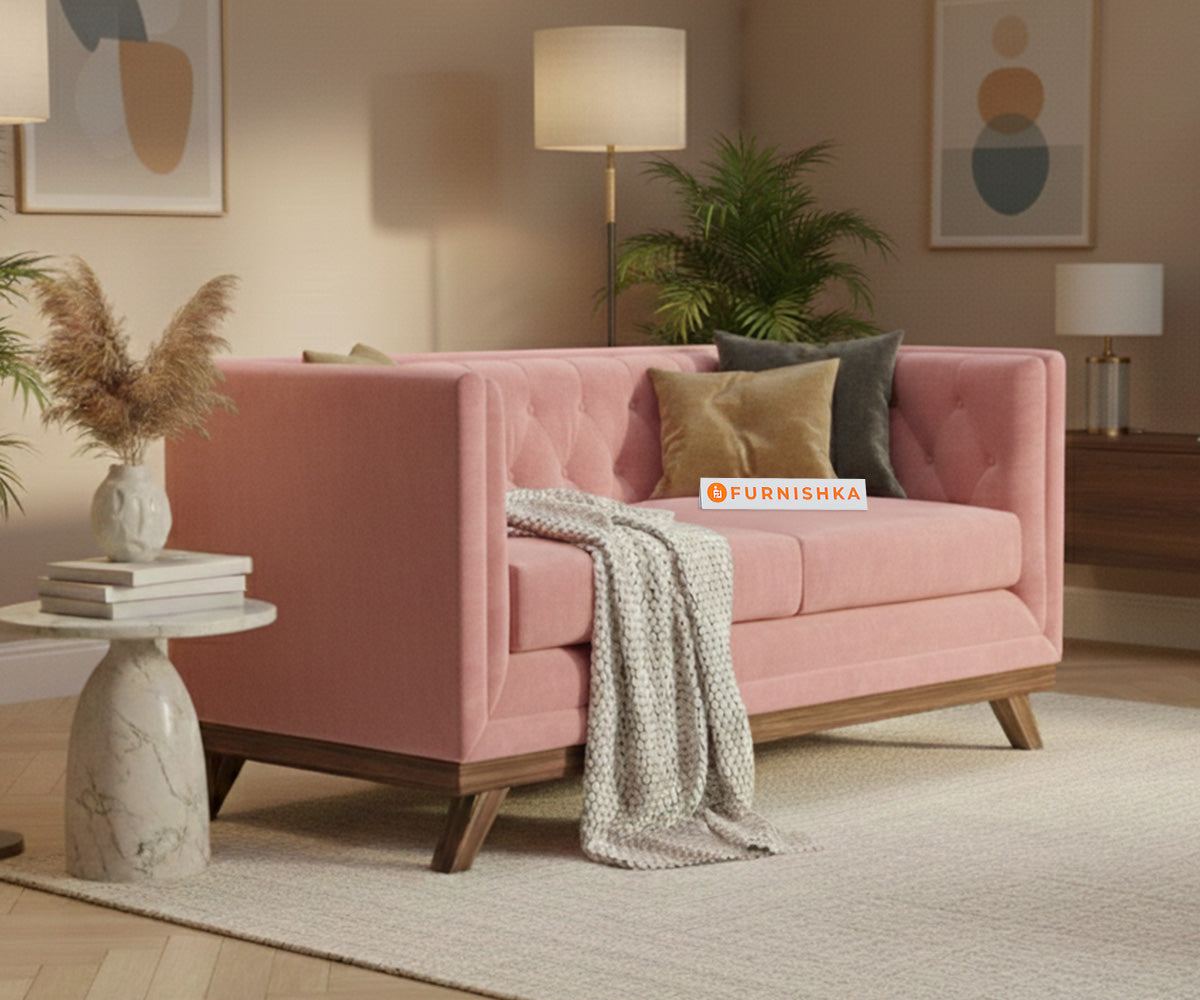 Matilda Sofa 2 Seater Flamingo Pink