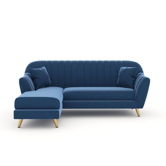 Marco Sectional Sofa 2+L LHS - Blue