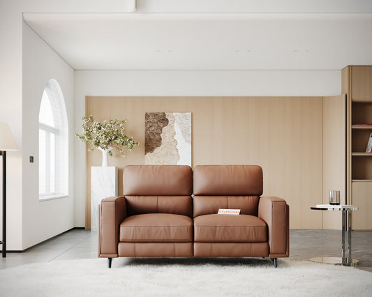 Montes 2 Seater Recliner - Brown - Furnishka