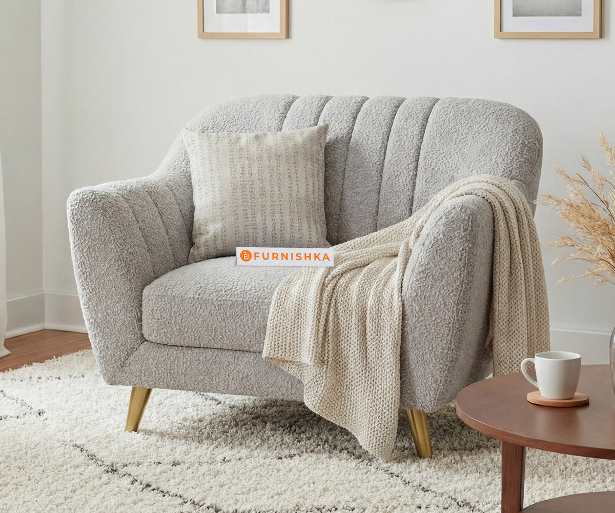 Marco 1 Seater Sofa Set With Anthology Fabric Light Beige