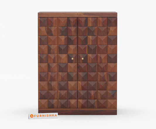 Urban Large Solid Sheesham Wood Bar Cabinet