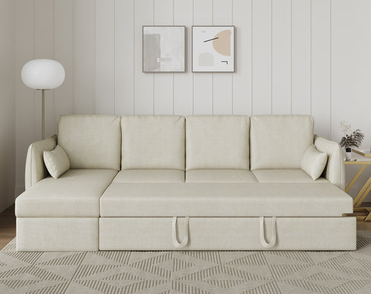 Corbida Sofa 3+L RHS Sofa cum Bed - Pull out Type