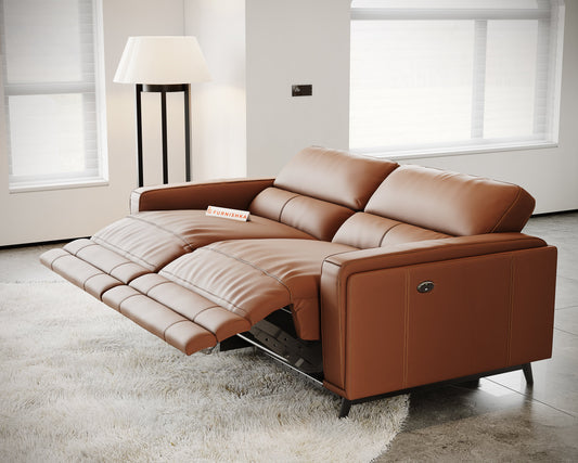 Montes 3 Seater Recliner - Brown - Furnishka