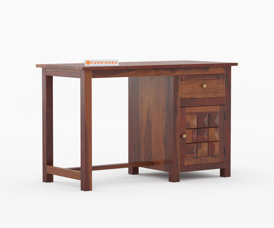 Harrison Sheesham Wood Study Table (Brown Finish)