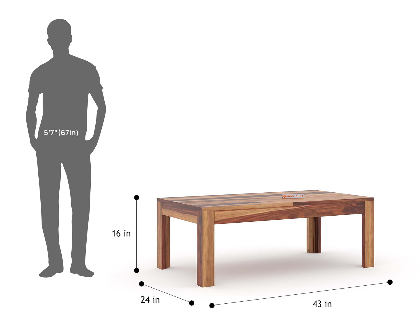 Akira Sheesham Coffee Table - Furnishka