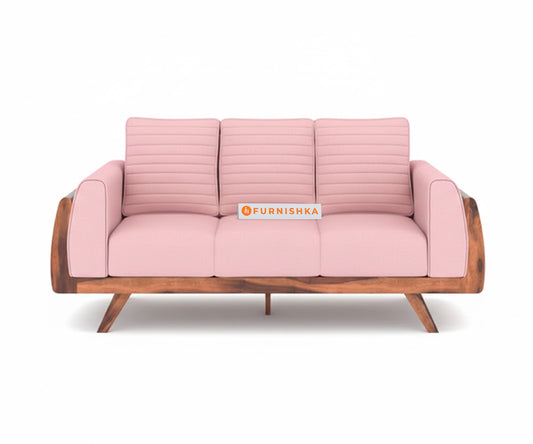 Amaari 3+2 Sofa Set Seater Flamingo Pink - Furnishka