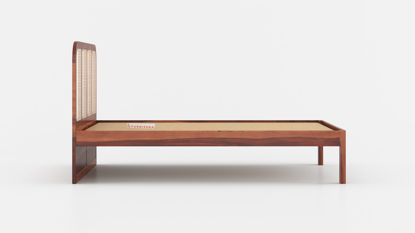 Amara Non Storage Bed in Sheesham - King Size - Furnishka