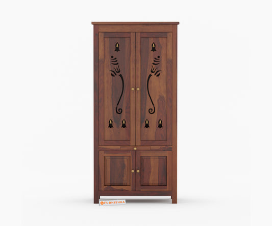 Anjaneya Sheesham Wood Home Temple - Furnishka