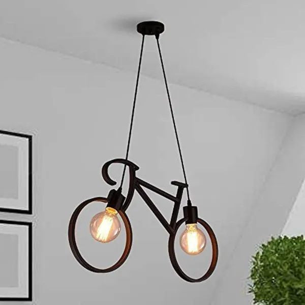 Antique Modern Light Cycle Shape Pendant Hanging Lamp - Furnishka