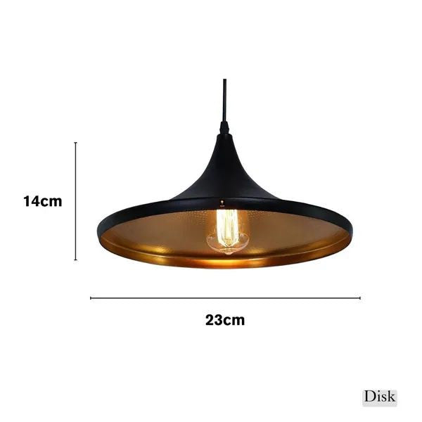 Aquarium Cone And Disc Hanging Lamp - Furnishka