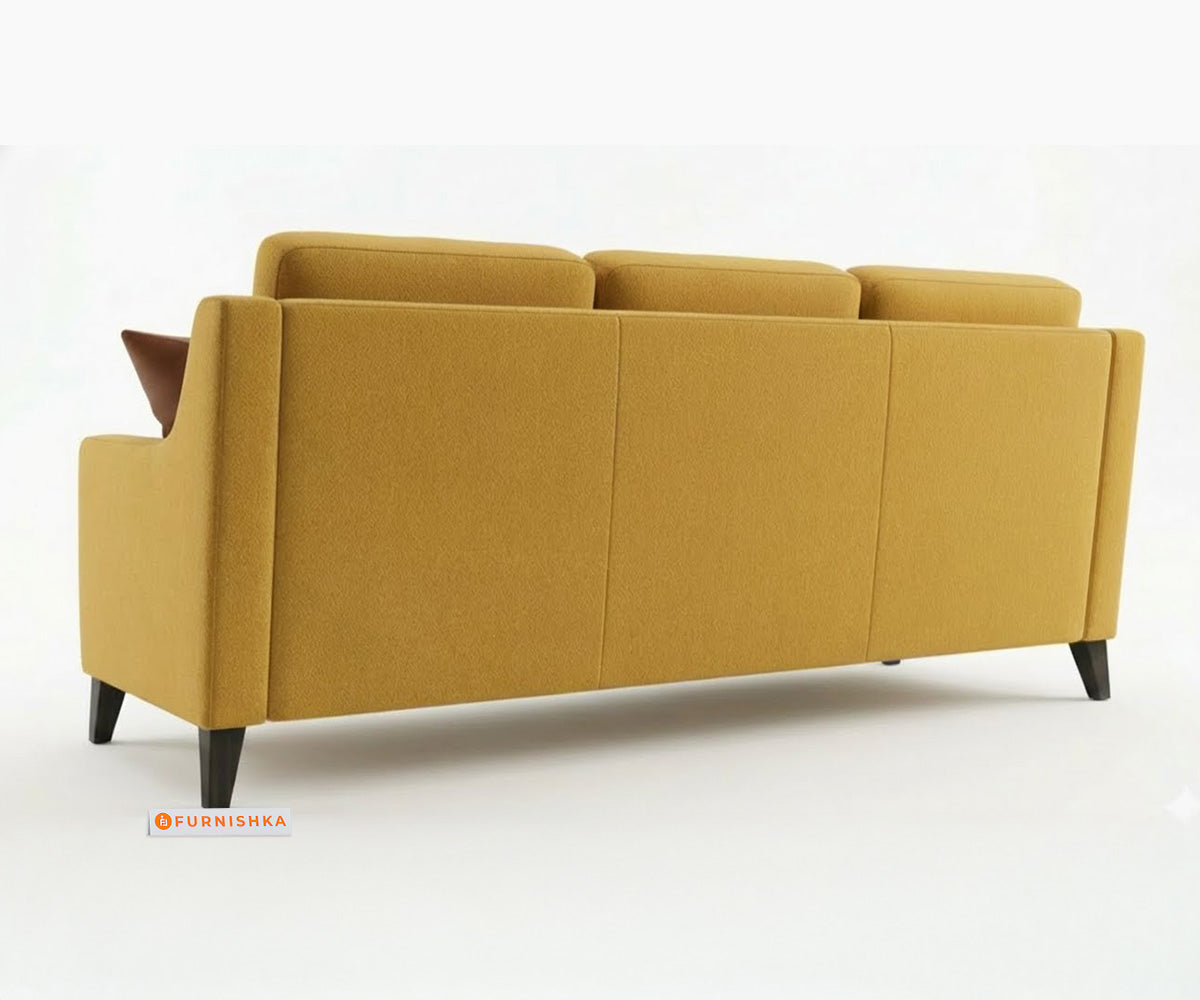 Arrasso 3+1+1 Seater Sofa Set Mustard Yellow - Furnishka