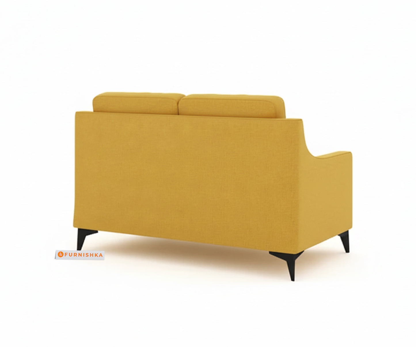 Arrasso 2 seater Sofa Mustard yellow - Furnishka