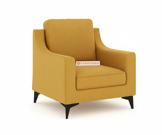 Arrasso Sofa 1 Seater Mustard yellow - Furnishka
