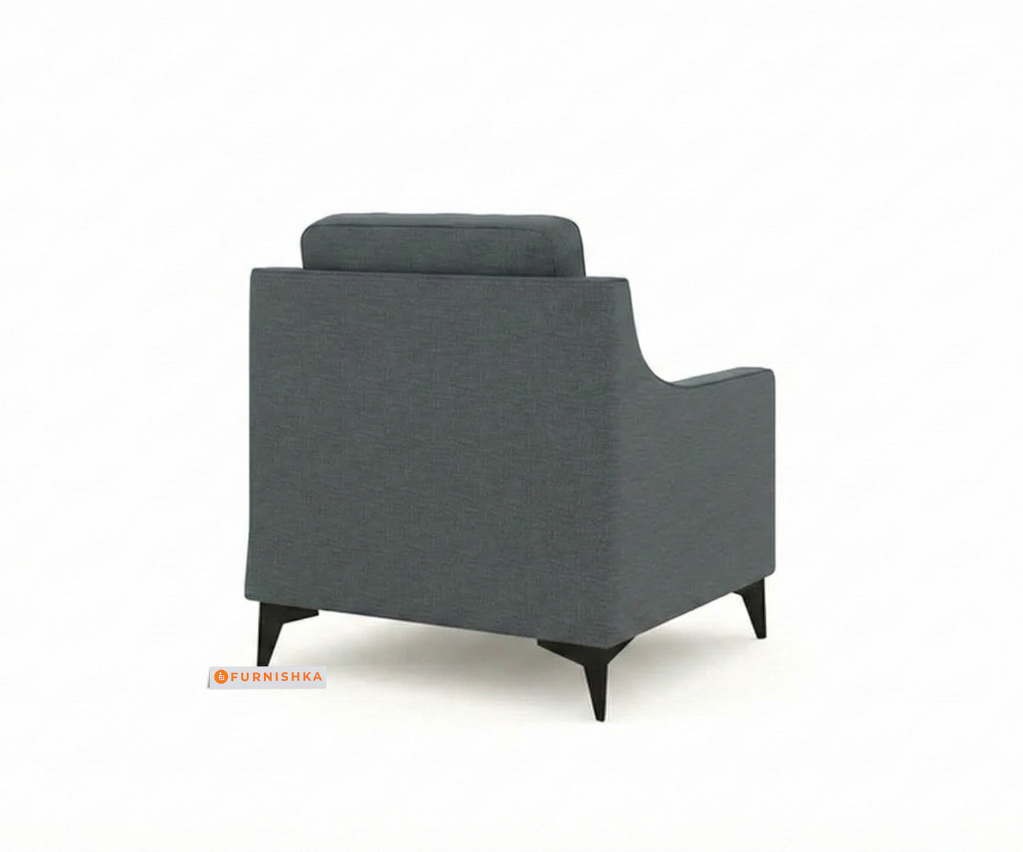 Arrasso Sofa 1 Seater Trout Space Grey - Furnishka