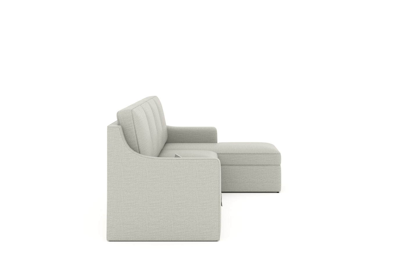 Arrasso Sofa 3+L RHS Sofa cum Bed - Pull out Type Light Beige - Furnishka