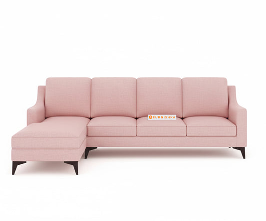 Arrasso 3+LHS Sectional Sofa - Flamingo Pink