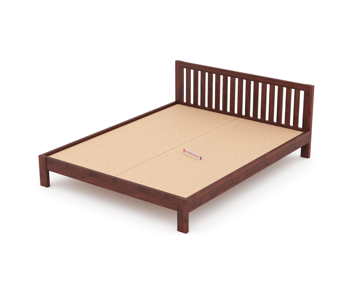 Arya Solid Wood Bed with Non Storage - King Size - Furnishka