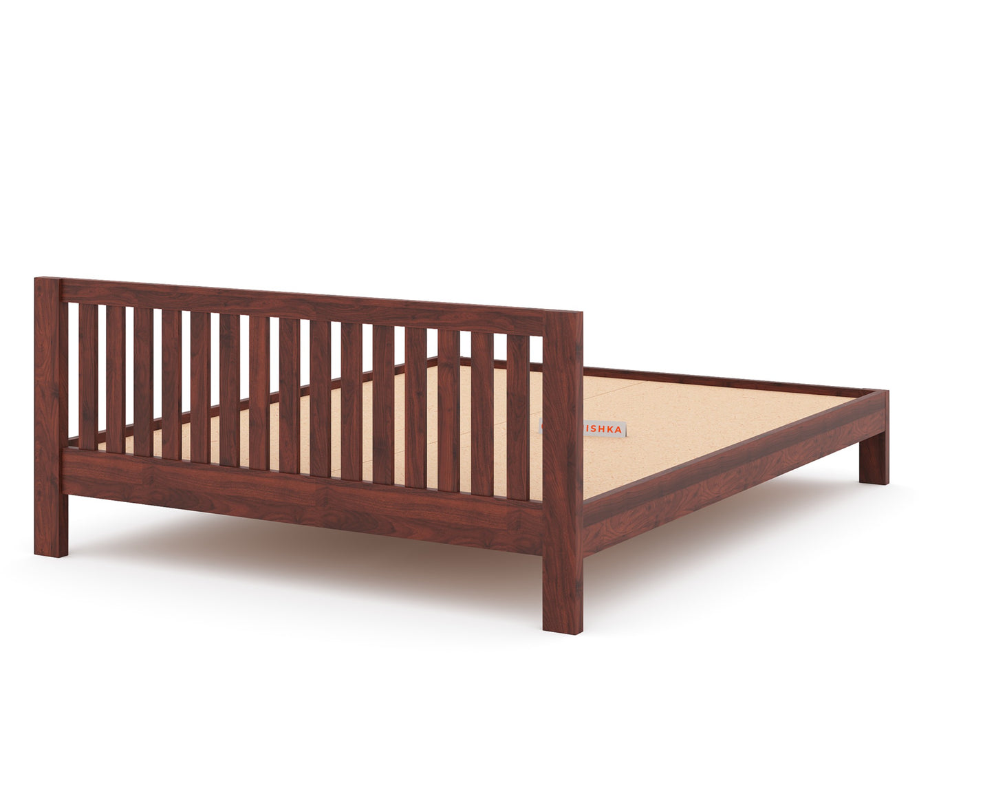 Arya Solid Wood Bed with Non Storage - Queen Size - Furnishka