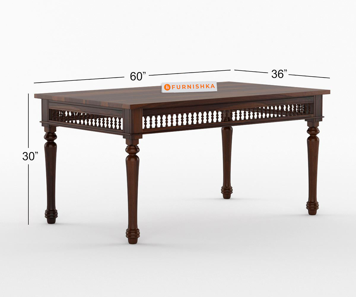 Atlanta 6 Seater Sheesham wood Dining Table - Furnishka