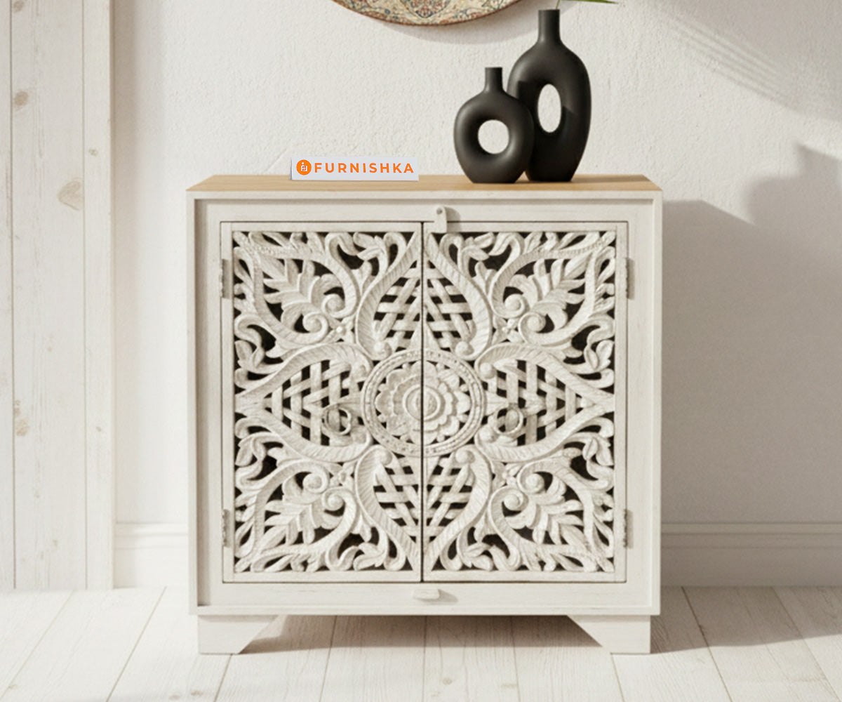 Aurelio Two Door Cabinet Distressed - Furnishka