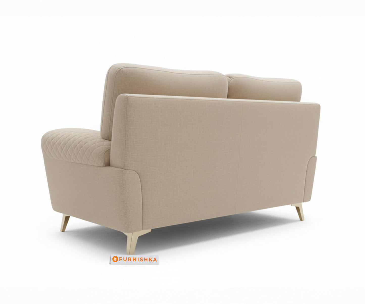 Bilance 2 Seater Sofa Set Light Beige - Furnishka