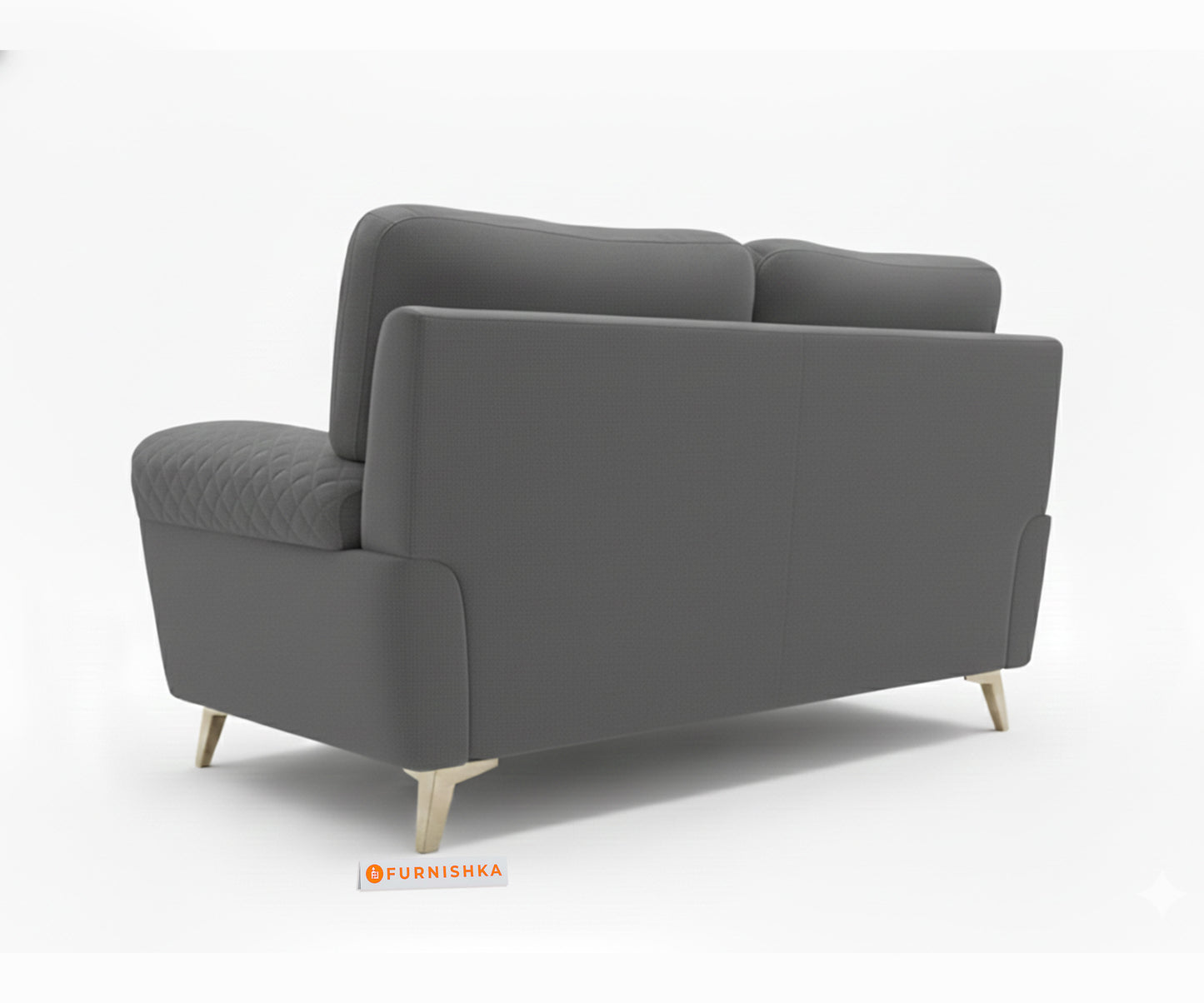 Bilance 2 Seater Sofa Set Space Grey - Furnishka