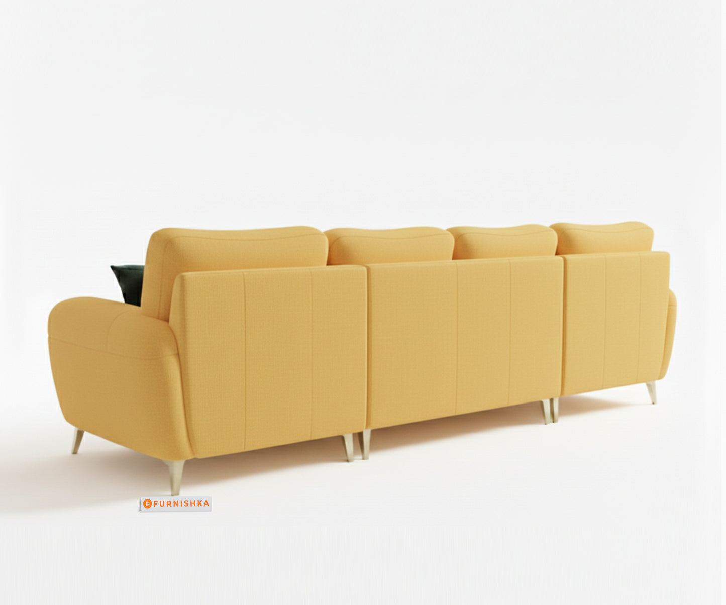 Bilance 3+L RHS Seater Sofa Set Mustard Yellow - Furnishka