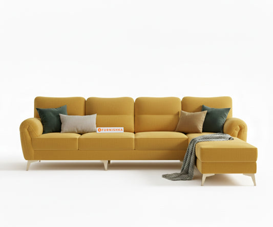 Bilance 3+L RHS Seater Sofa Set Mustard Yellow - Furnishka