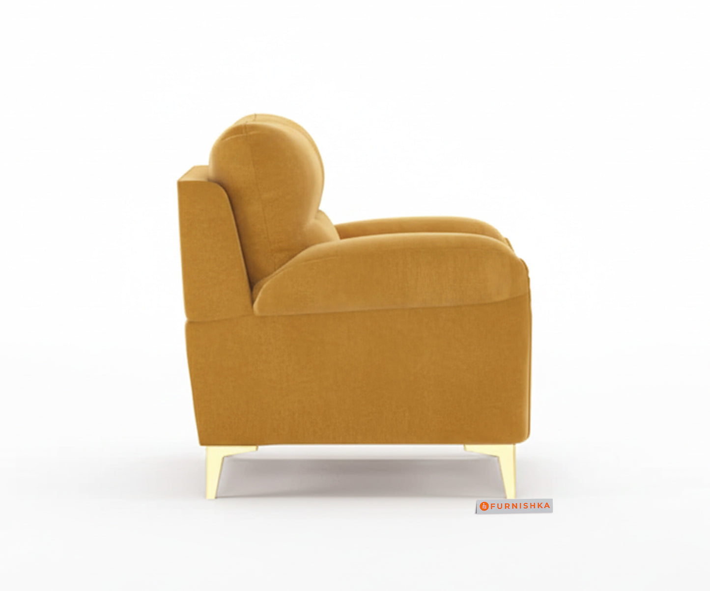 Bilance Sofa 1 Seater Mustard Yellow - Furnishka