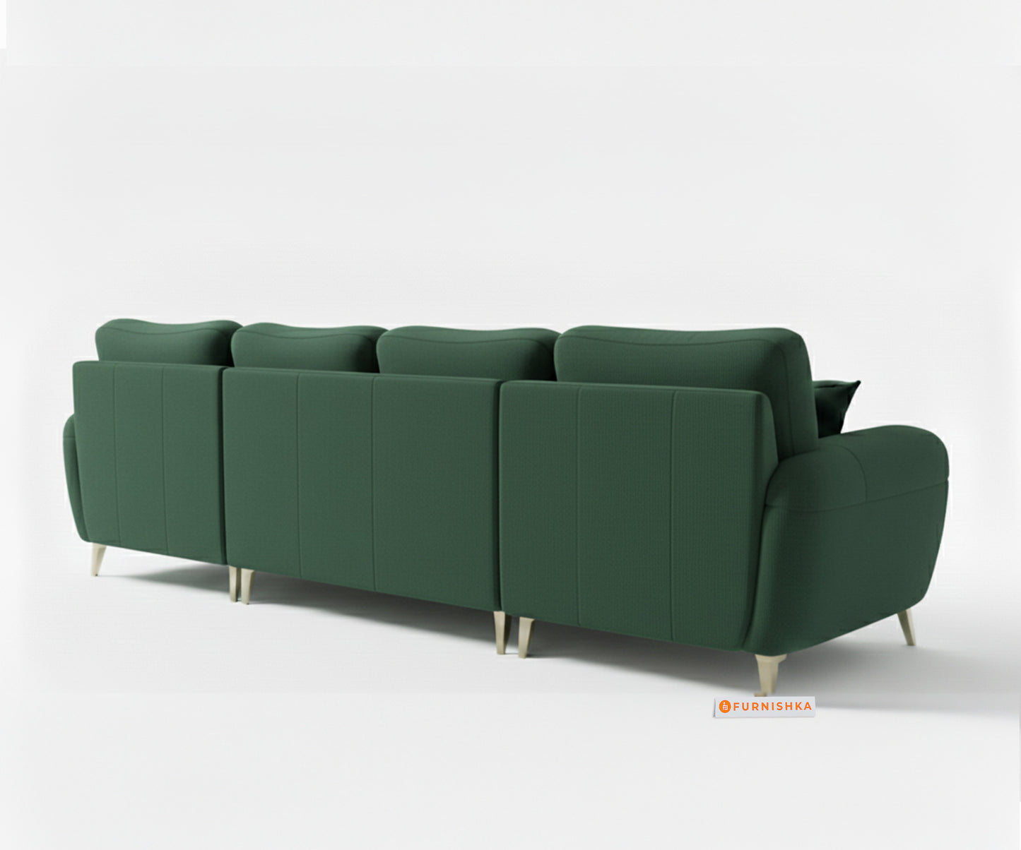 Bilance Sofa 3+L LHS Pine Green - Furnishka
