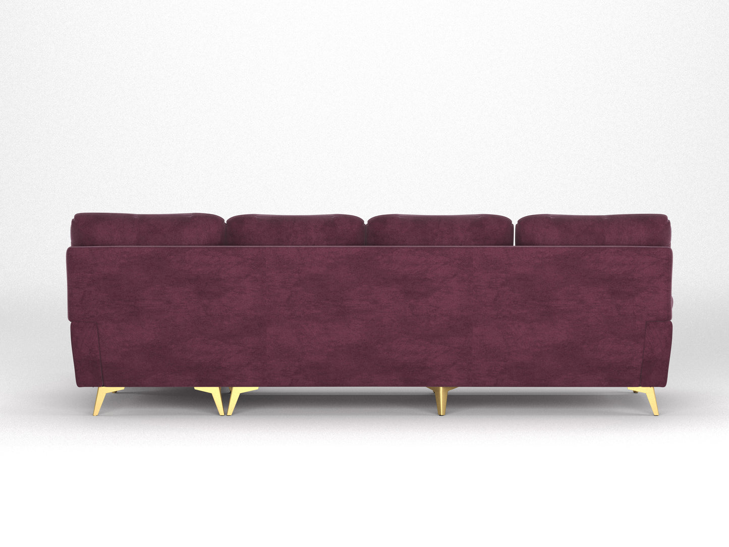 Bilance Sofa 3+L RHS Red Wine - Furnishka