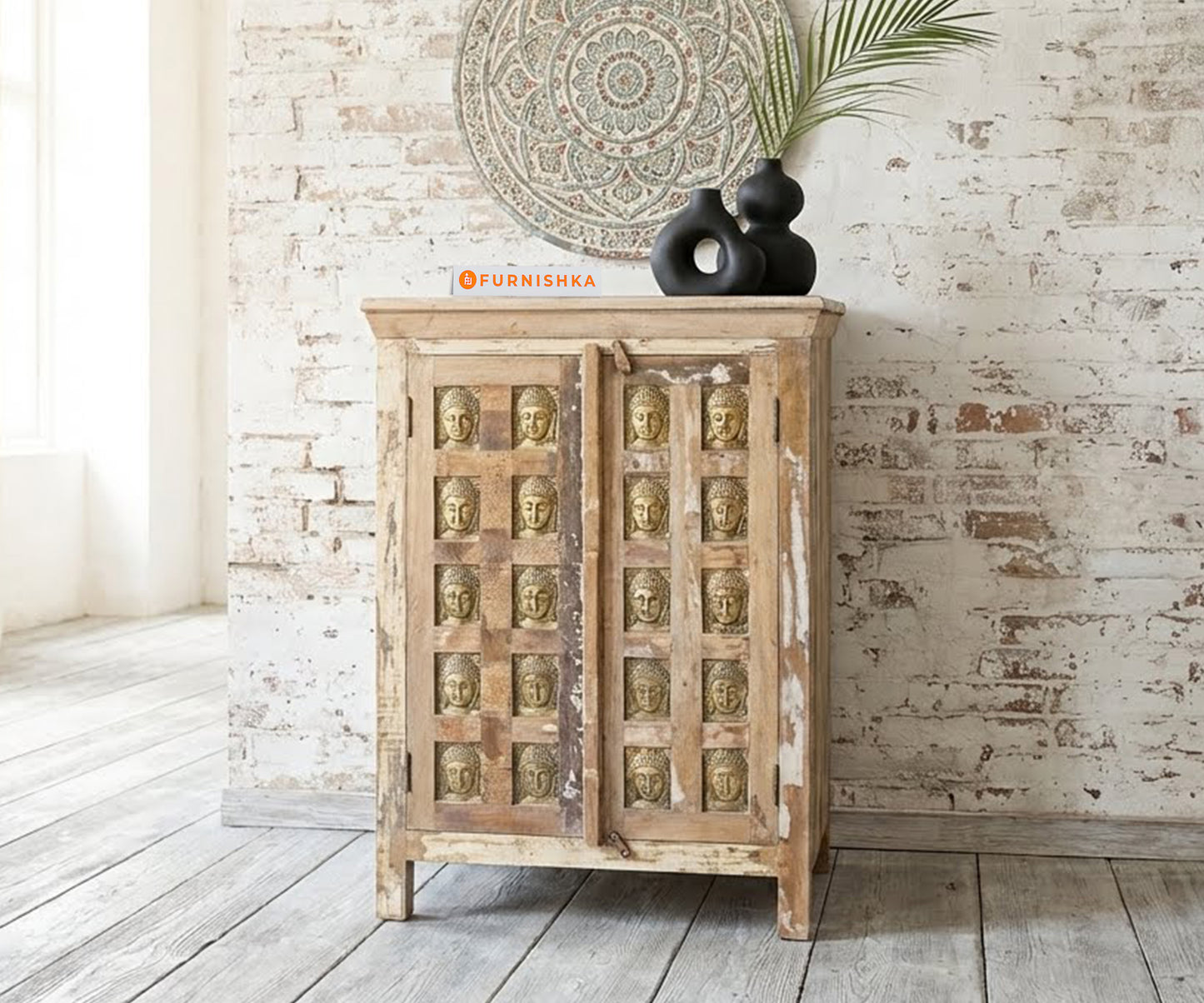 Bodha Almirah Two Door Reclaimed - Furnishka