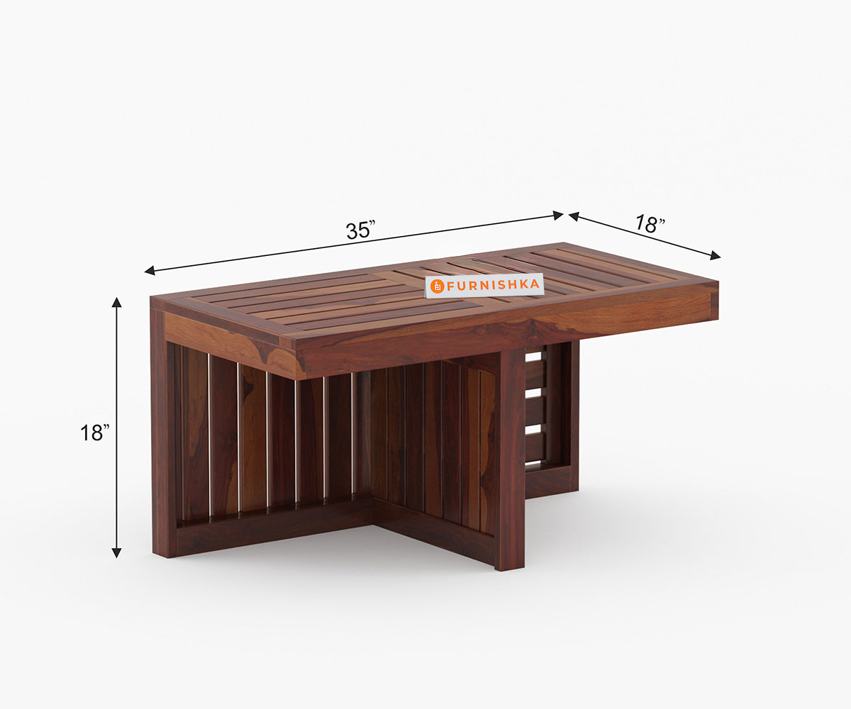 Branbson Sheesham Wood Coffee Table - Furnishka