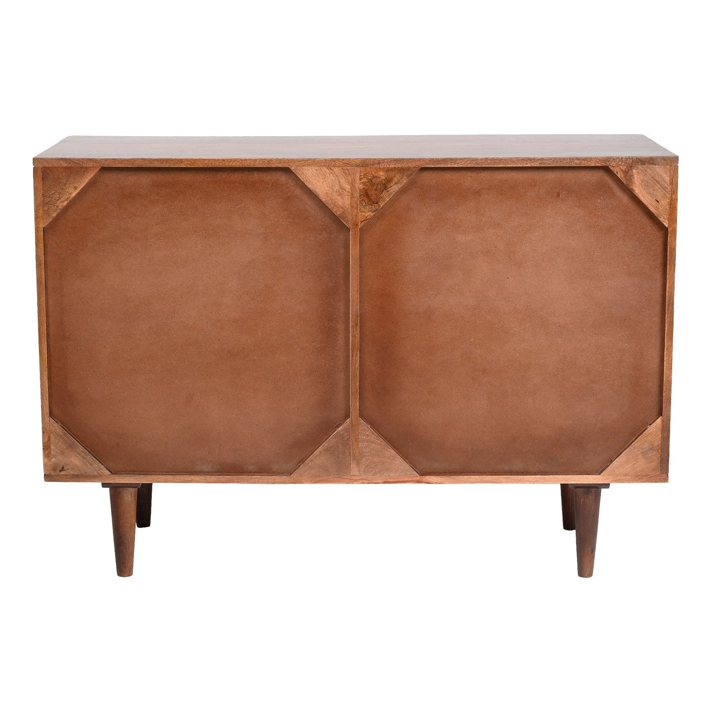 Emaada Solid Wood Chest Of 6 Drawers In Teak Finish - Furnishka