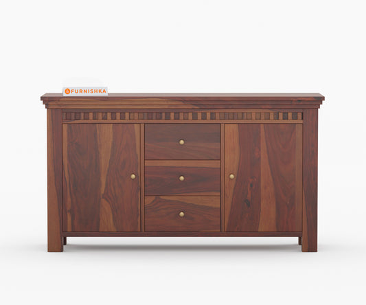 Cleophee Sheesham Wood Two Door Chest of Drawer