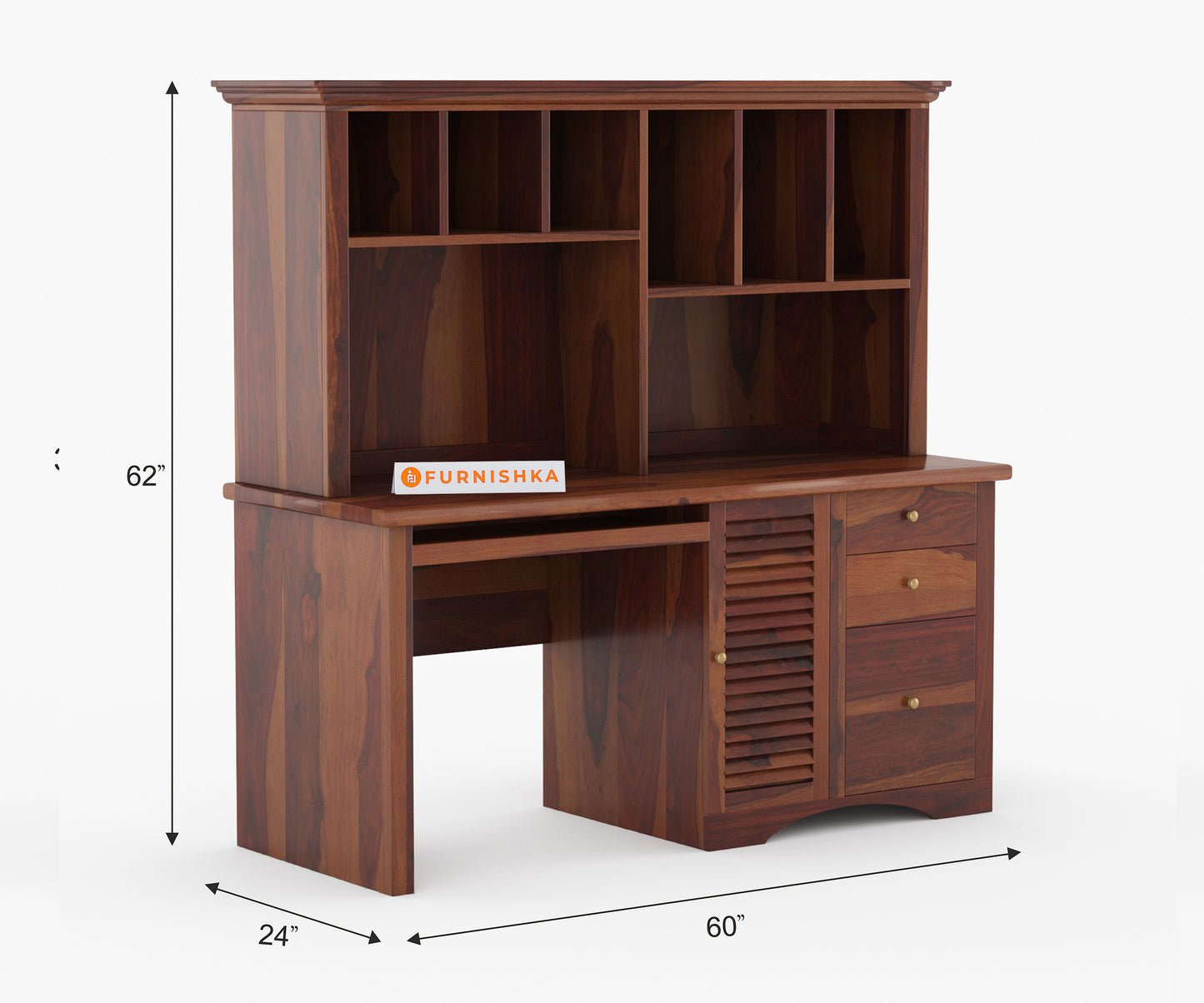Conway Sheesham Wood Study Table - Furnishka