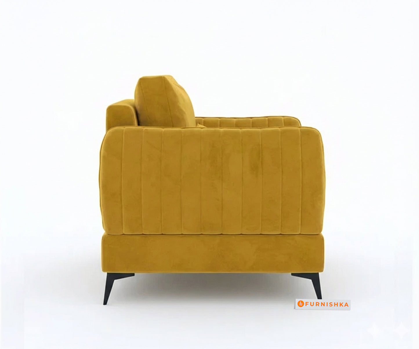 Corbida 3+1+1 Seater Sofa Set Mustard yellow - Furnishka